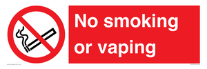 PV12455: No smoking or vaping