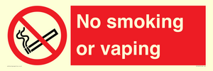 PV12455: No smoking or vaping
