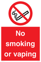 PV12455: No smoking or vaping