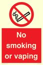 PV12455: No smoking or vaping