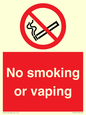PV12455: No smoking or vaping