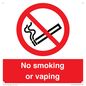 PV12455: No smoking or vaping
