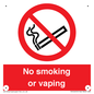 PV12455: No smoking or vaping