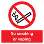 PV12455: No smoking or vaping