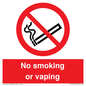 PV12455: No smoking or vaping