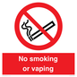 PV12455: No smoking or vaping