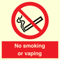 PV12455: No smoking or vaping