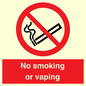 PV12455: No smoking or vaping
