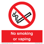 PV12455: No smoking or vaping