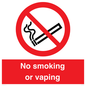 PV12455: No smoking or vaping