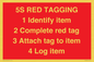 PV12464: 5S RED TAGGING 1 Identify item 2 Complete red tag 3 Attach tag to item 4 Log item