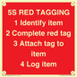 PV12464: 5S RED TAGGING 1 Identify item 2 Complete red tag 3 Attach tag to item 4 Log item