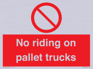 PV12470: No riding on pallet trucks