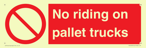 PV12470: No riding on pallet trucks
