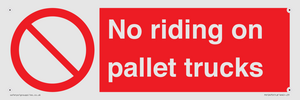 PV12470: No riding on pallet trucks