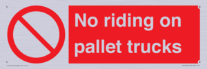 PV12470: No riding on pallet trucks