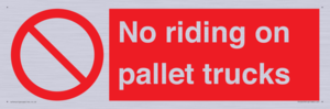 PV12470: No riding on pallet trucks