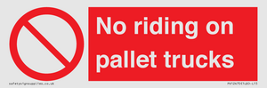 PV12470: No riding on pallet trucks