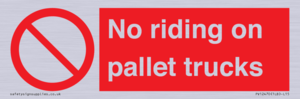 PV12470: No riding on pallet trucks