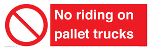 PV12470: No riding on pallet trucks