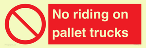 PV12470: No riding on pallet trucks