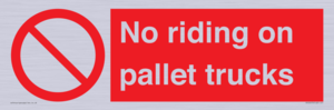 PV12470: No riding on pallet trucks