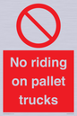 PV12470: No riding on pallet trucks