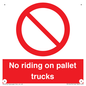 PV12470: No riding on pallet trucks