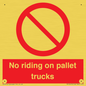 PV12470: No riding on pallet trucks
