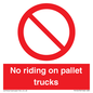 PV12470: No riding on pallet trucks
