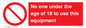 PV12713: No one under the age of 18 to use this equipment