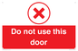 PV12762: Do not use this door