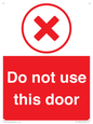 PV12762: Do not use this door