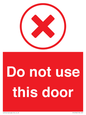 PV12762: Do not use this door