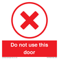 PV12762: Do not use this door