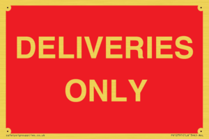 PV12791: DELIVERIES ONLY