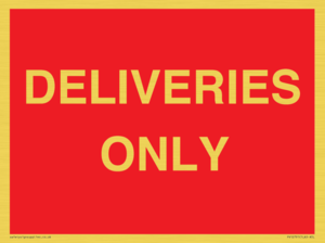PV12791: DELIVERIES ONLY