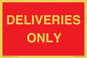 PV12791: DELIVERIES ONLY