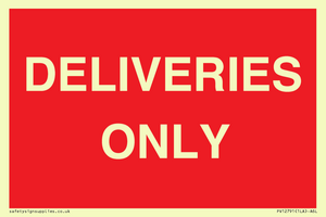 PV12791: DELIVERIES ONLY