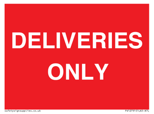 PV12791: DELIVERIES ONLY
