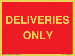 PV12791: DELIVERIES ONLY
