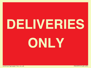 PV12791: DELIVERIES ONLY