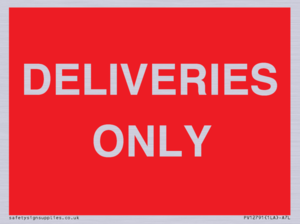 PV12791: DELIVERIES ONLY