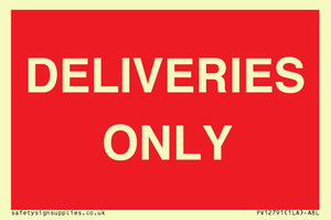 PV12791: DELIVERIES ONLY