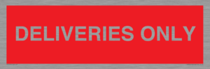 PV12791: DELIVERIES ONLY