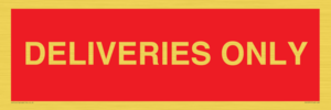 PV12791: DELIVERIES ONLY