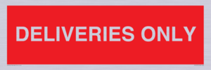 PV12791: DELIVERIES ONLY