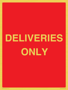 PV12791: DELIVERIES ONLY