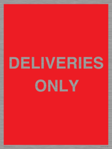 PV12791: DELIVERIES ONLY