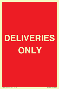 PV12791: DELIVERIES ONLY